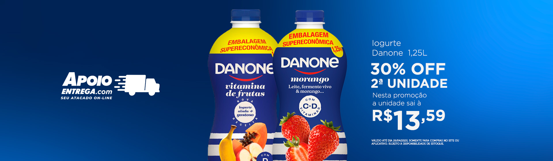 Iogurte Danone de 20 a 26/04